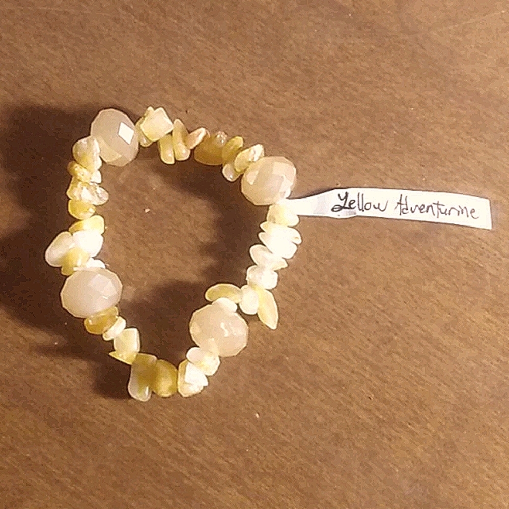 Genuine Gemstone stretch bracelet